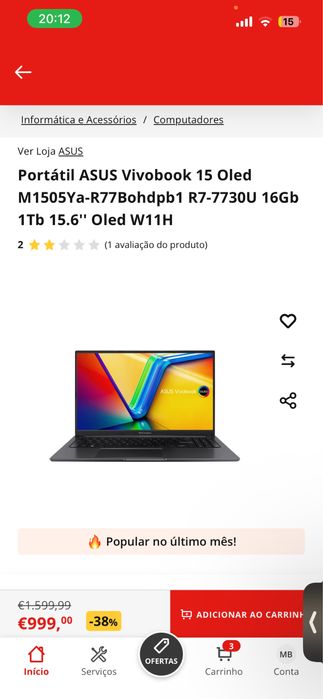ASUS Vivobook 15 OLED 120hz