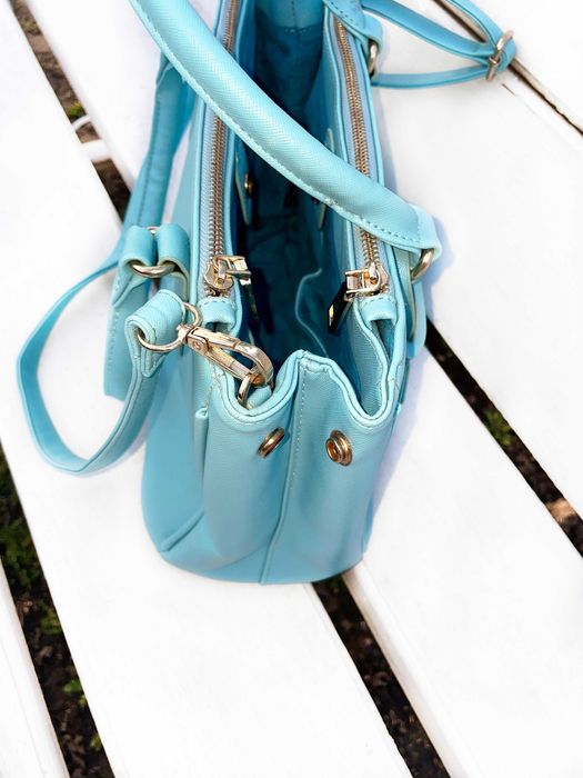 Сумка PRADA Light Blue Galleria Medium Saffiano Leather Bag