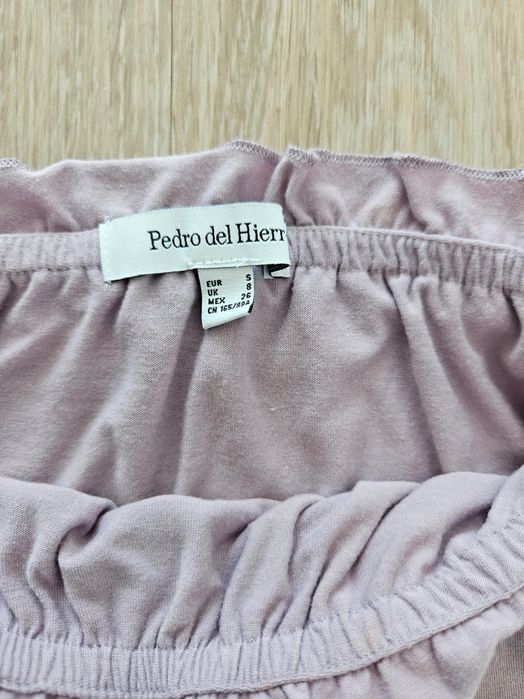Top lilás metalizado Pedro Del Hierro S