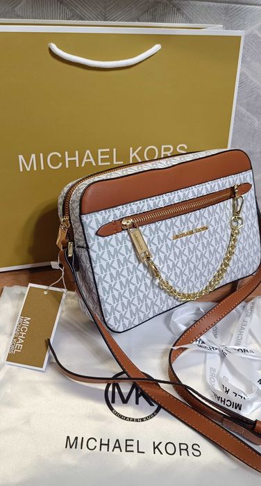 Сумка Michael Kors біла Майкл Корс