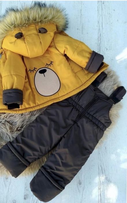 Дитячий комбінезон на овчині