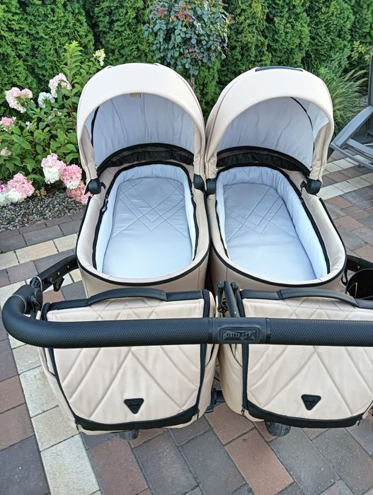 Wózek bliźniaczy 2w1 Junama Duo V3