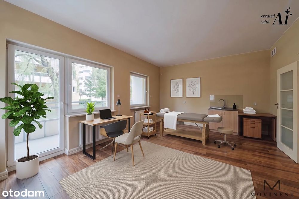 Lokal 47,79 m² na parterze Marcelińska