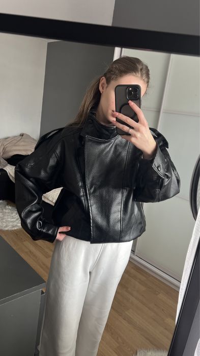 Куртка- бомбер бордова (s)чорна (s/m)