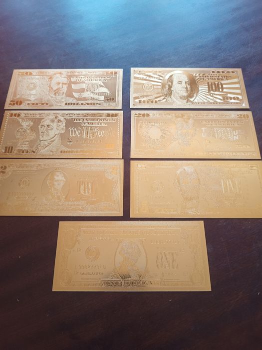 Última oportunidade! Set de 5-500 euros e também 1-100 dólares! NOVOS