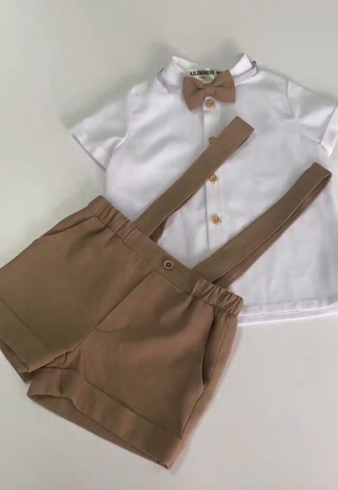 Нарядный льняной костюмчик на мальчика