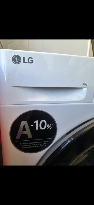 Máquina de Lavar Roupa LG 8kg Classe A – Nova | Ganha no Preço Certo