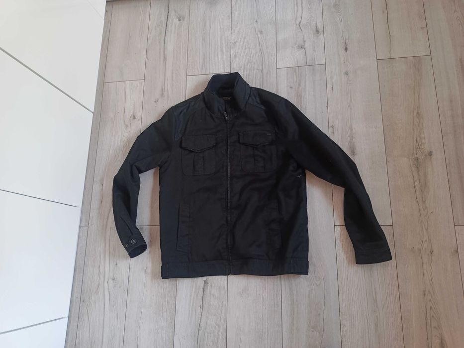 Reserved Męska kurtka wiosenna lekka rozm XL głęboka czerń elegancka