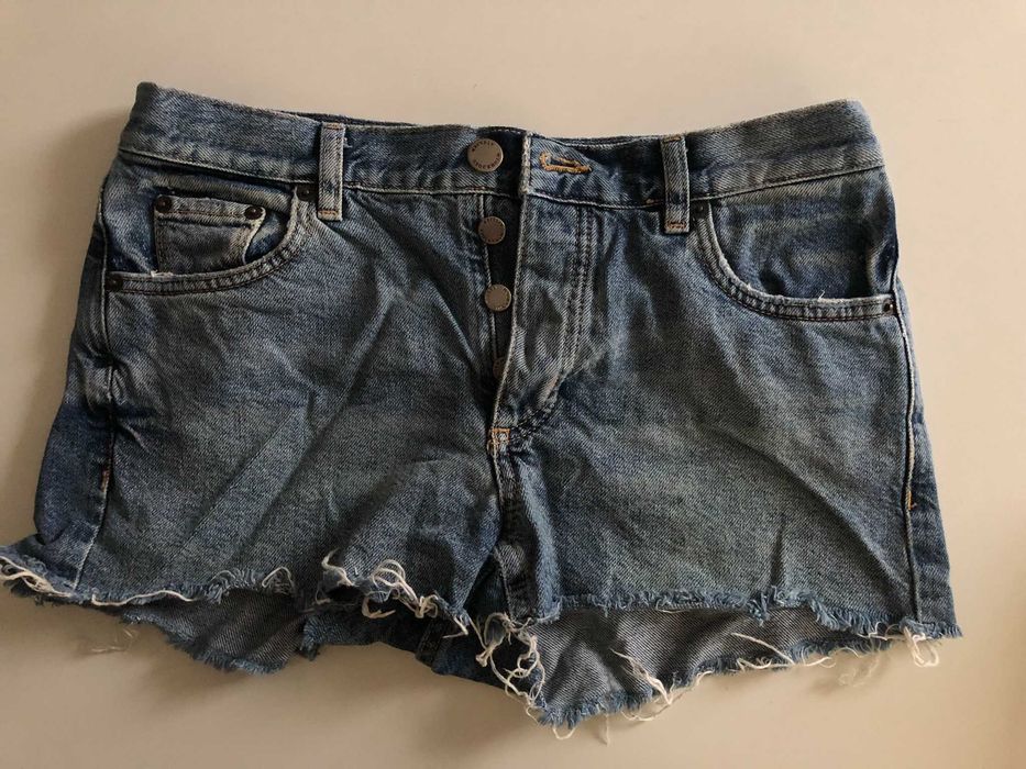 STOCKHOLM krótkie jeansowe spodenki szorty damskie Eur 26
