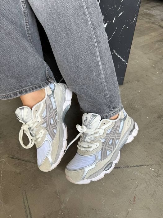 Asics Gel Nyc Beige White унісекс кросівки асікс гель нік