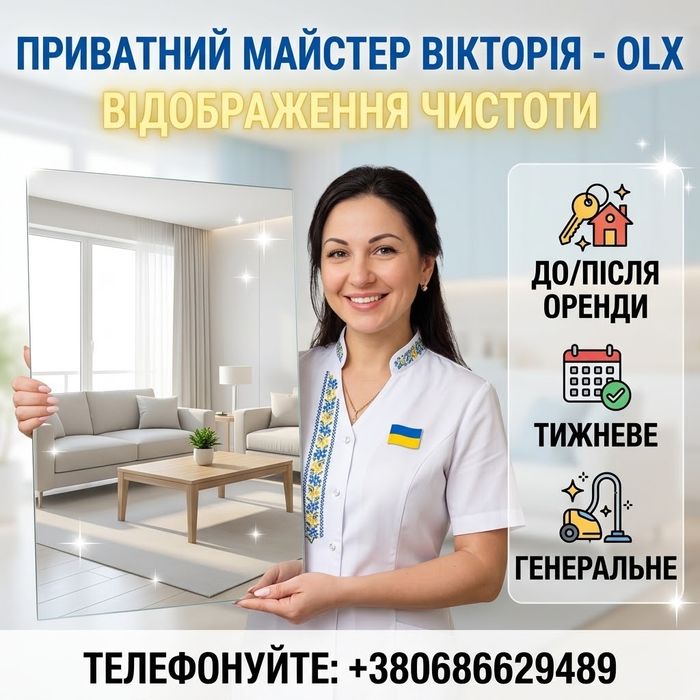 Прибирання квартир та будинків від приватного майстра / Без посередників і переплат