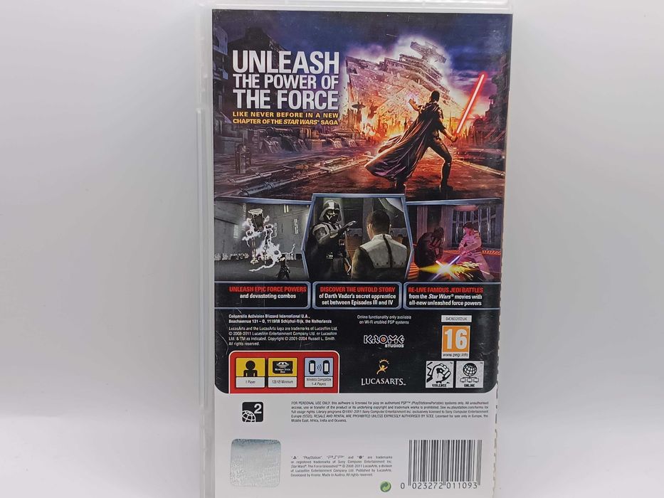 Gra Sony PSP Star Wars the Force Unleashed