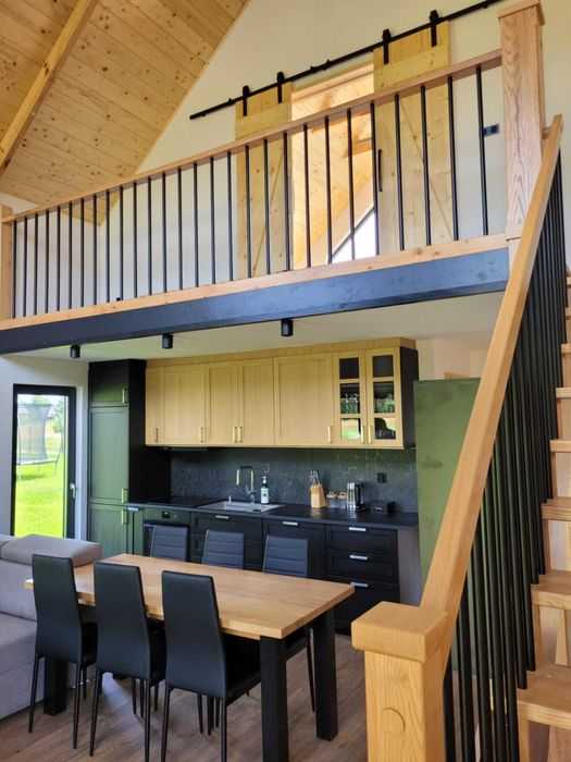 Domki Echo lasu, Zwierzyniec,  Roztocze, balia z jacuzzi, sauna