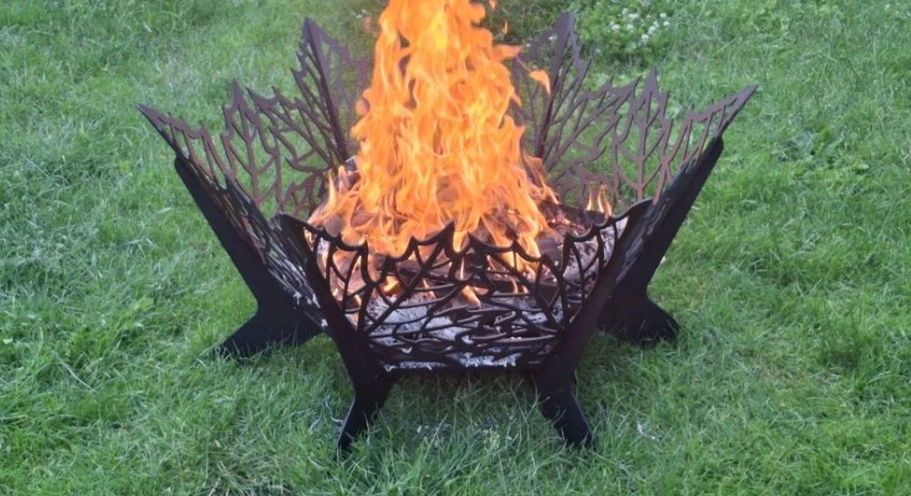 Cięcie laserowe stali- palenisko ogrodowe, dekoracje ścienne oraz inne