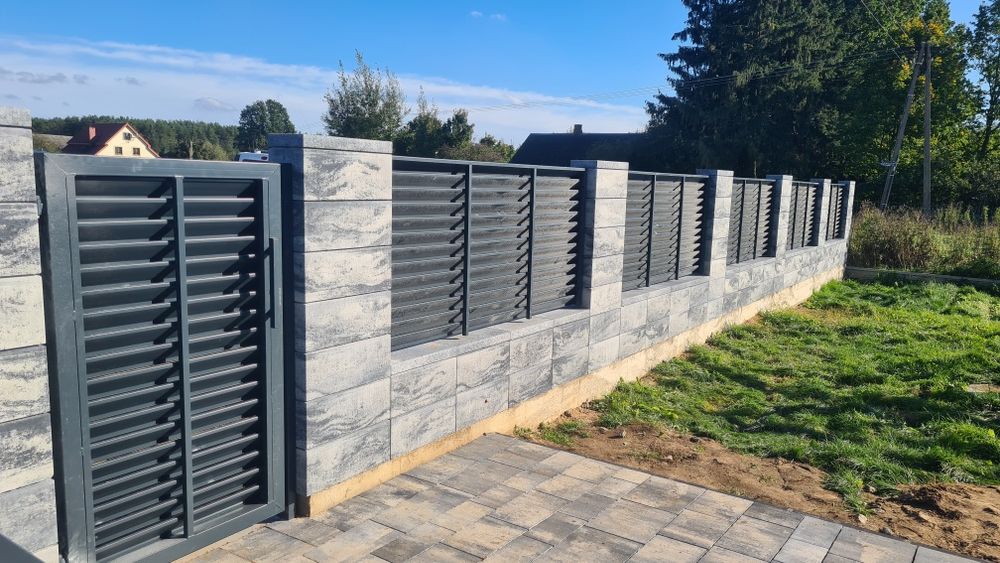Ogrodzenia klinkierowe joniec pustaki łupane gładkie panele