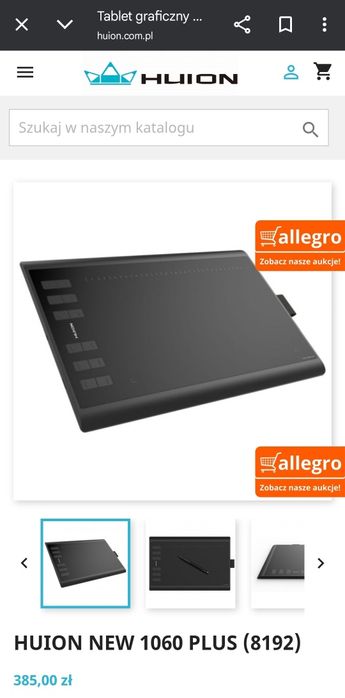 Huion NEW 1060 PLUS (8192) - tablet graficzny