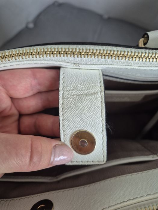 Oryginalna torebka Michael Kors biala duza optic white