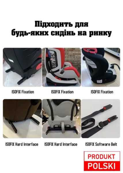 Універсальне кріплення для автолюльок та автокрісел системи ISOFIX
