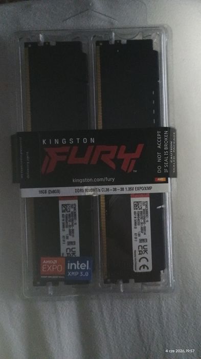 Kingston fury 16 GB cl36 Expo/XMP