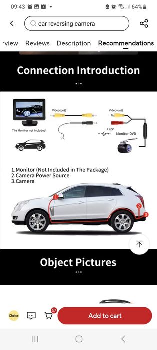 Camara Traseira Led