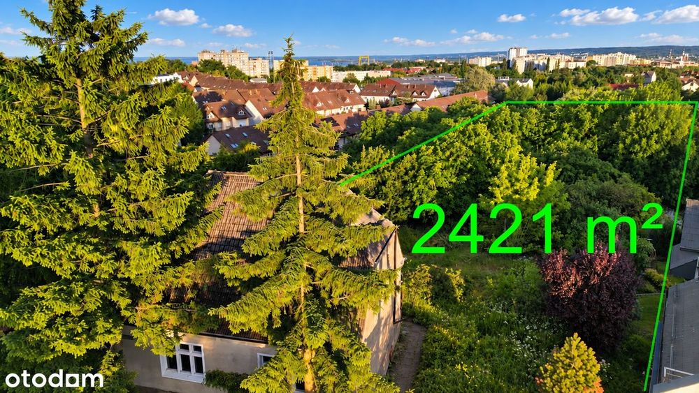 WARSZEWO DZIAŁKA 2400 m² , obok ul DUŃSKIEJ , Widok na Szczecin