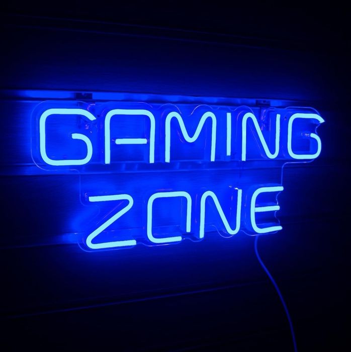 Neonowy napis LED Gaming zone 40x17 cm
