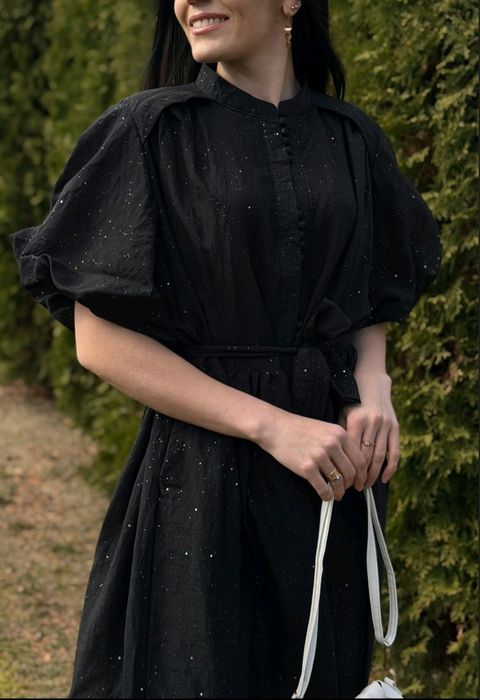 Сукня міді з блискітками