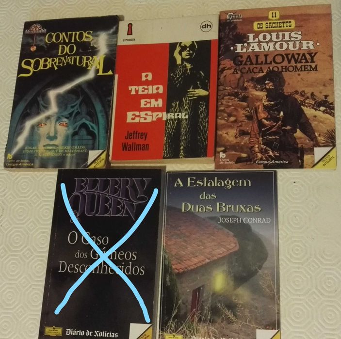 Lotes livros da coleção "Clube do crime" e outros