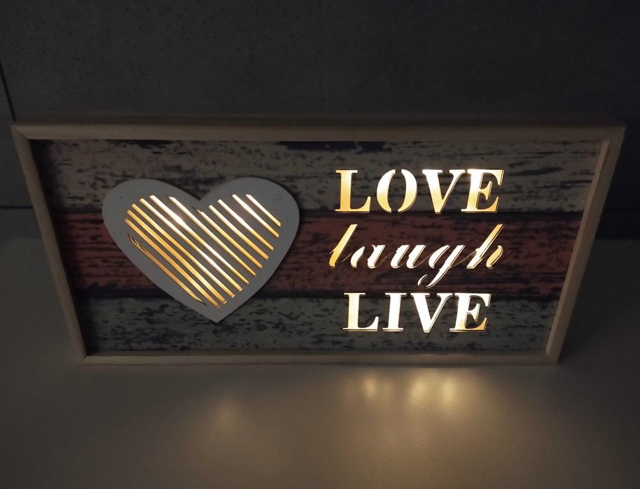 Dekoracyjny, podświetlany obraz