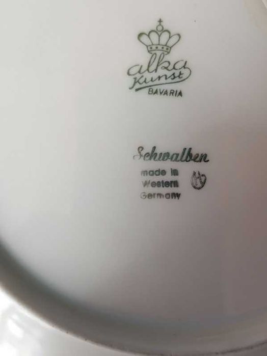 Pratos porcelana Alka Kunst Bavaria, andorinhas