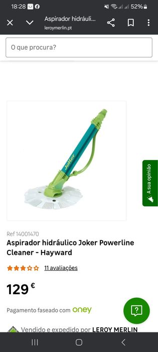 Aspirador hidráulico para piscina