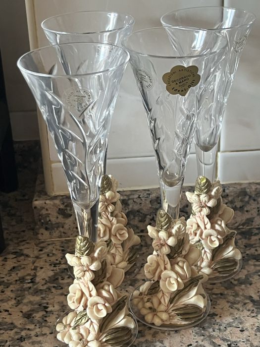 Conjunto de 4 copos de cristal