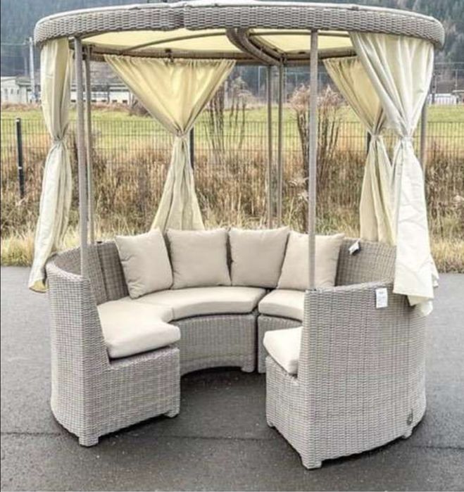 Okazja luksusowe meble ogrodowych z technorattanu glamour