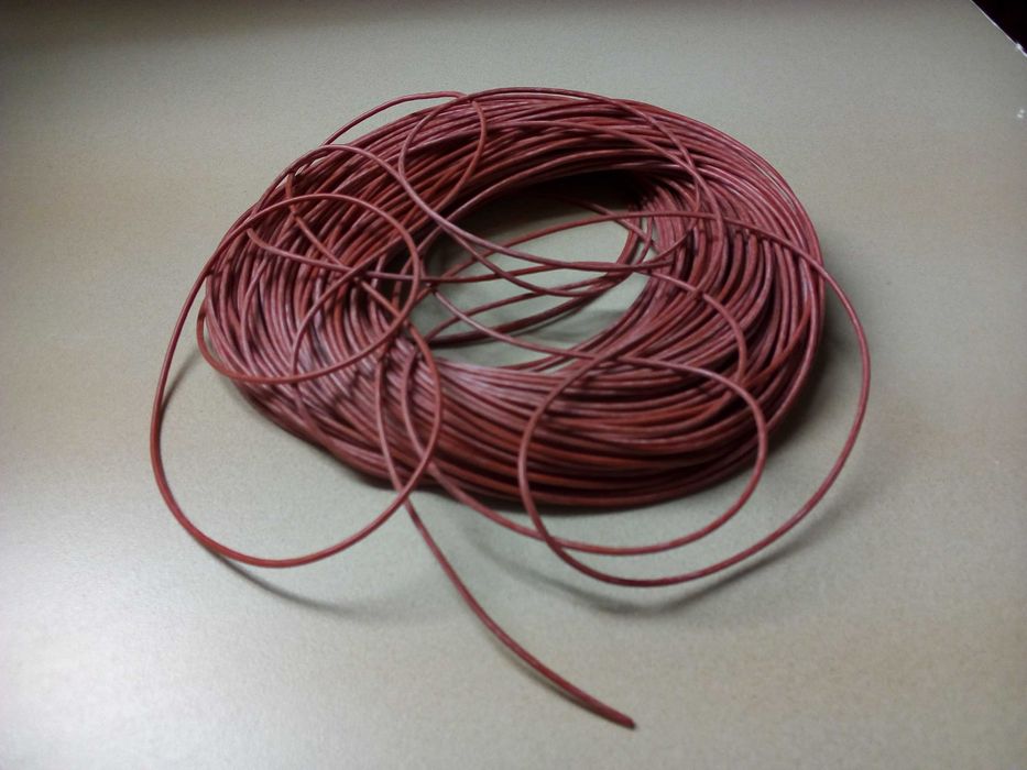 Нагревательный карбоновый кабель  в силиконовой изоляции