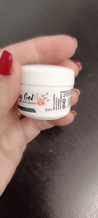 Painting gel verde escuro para unhas de gel 5ml. Novo.
