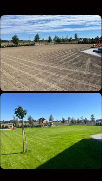 Usługi glebogryzarką separacyjną,broną,zakładanie trawników z siewu