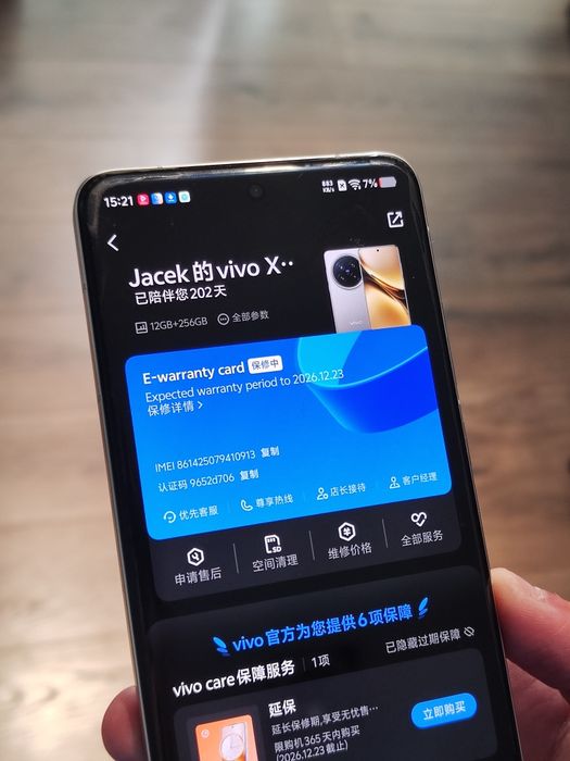 Smartfon Vivo X200 Pro 256gb