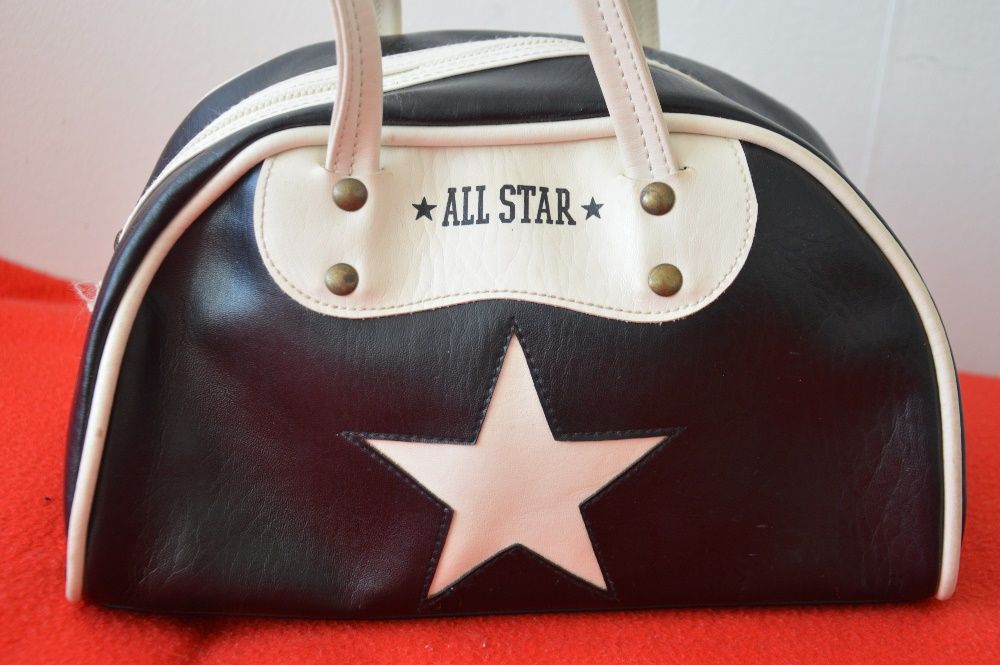 Torebka Converse All Star. CzaRNO-BIAŁA. Zadbana.
