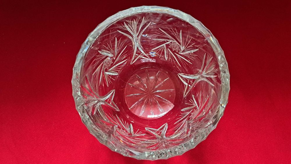 Misa - kryształ - PRL - średnia - 16 cm średnicy