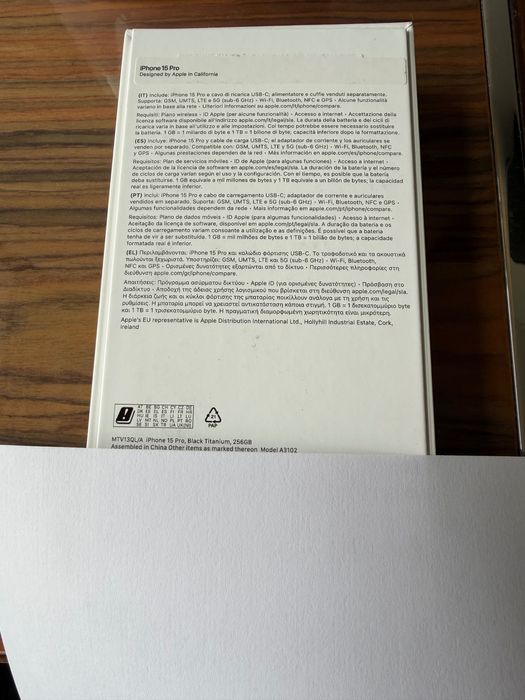 iPhone 15 Pro de 256 GB - Desbloqueado