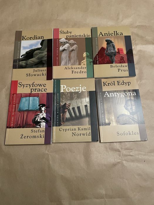Zestaw lektur szkolnych / Lektury Wszech Czasów – 6 sztuk