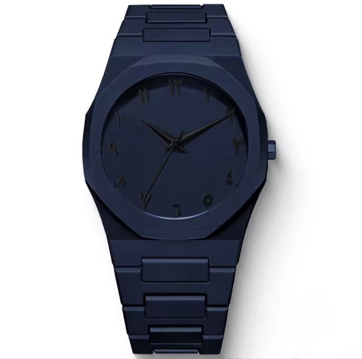 Novo relógio masculino da moda simples preto masculino