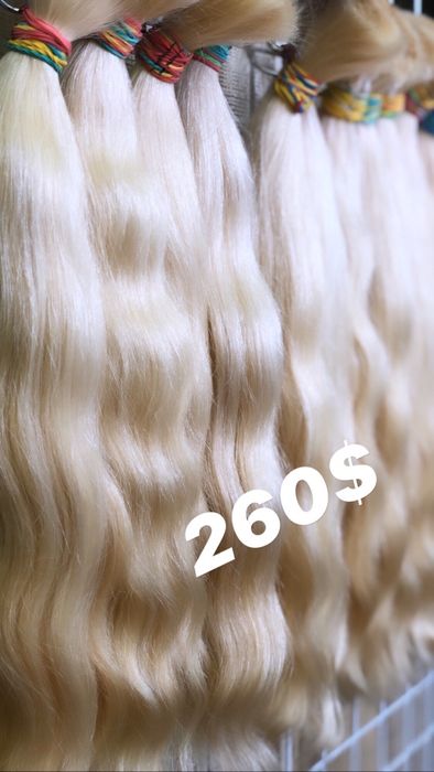 Славянские натуральные волосы Блонд в наличии опт розница Студия волос