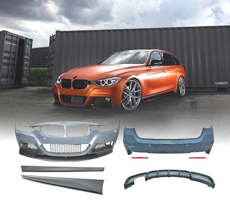 KIT CARROÇARIA BMW F31 TOURING LOOK M PERFORMANCE PDC SAIDA DUPLA