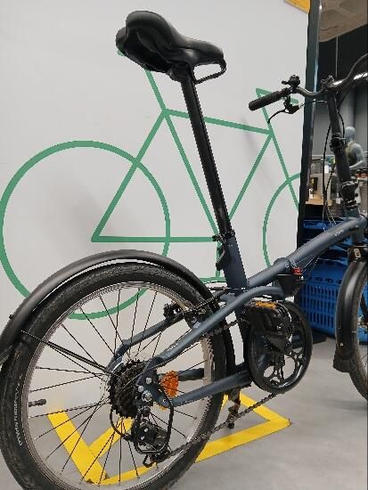BICICLETA DOBRÁVEL FOLD 500 AZUL ESCURO