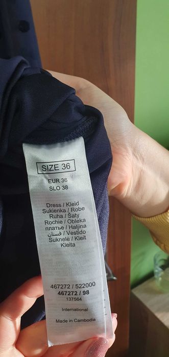 Granatowa sukienka rozmiar 36