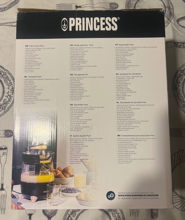 Espremedor de citrinos - princess - novo