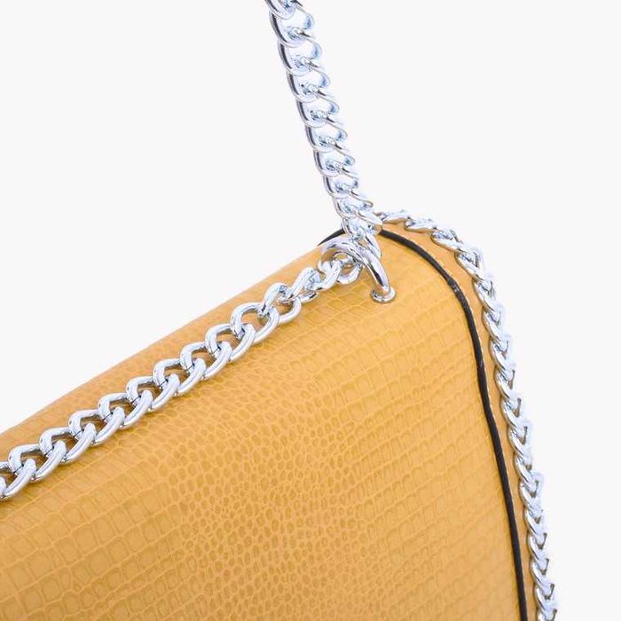 * NOVA * Mala carteira EM PELE tiracolo com corrente