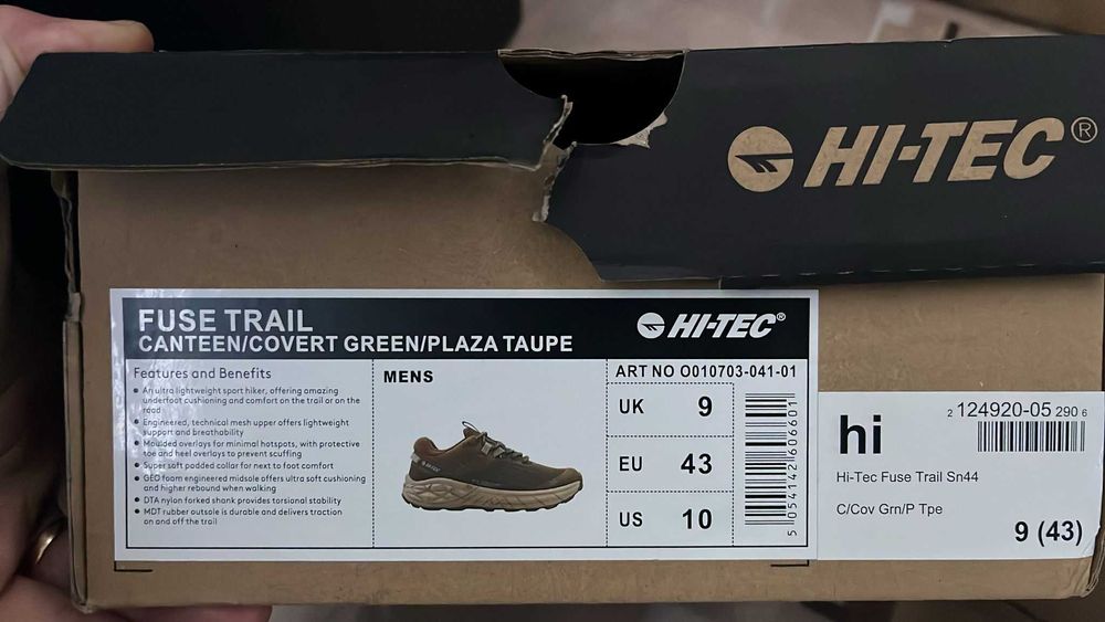 Ténis Hi-Tec Geo FUSE TRAIL 43 NOVOS na caixa