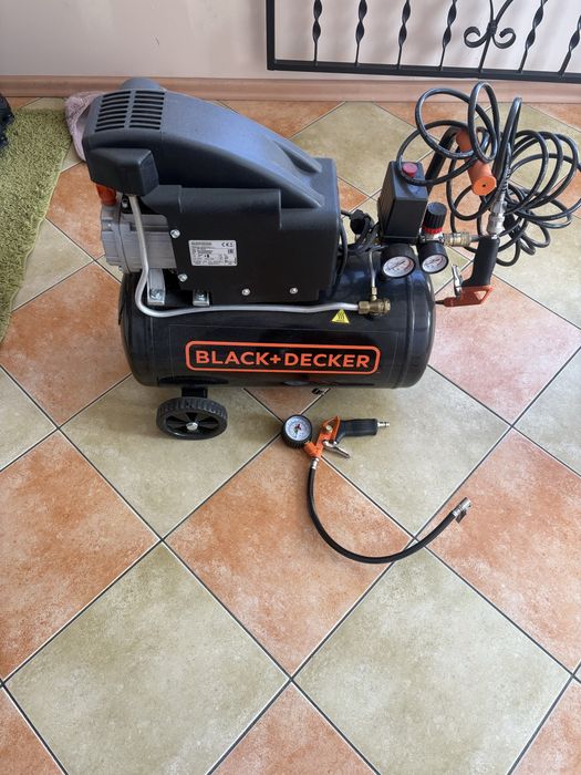 Nowy kompresor Black Decker zestaw